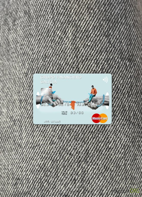 Argentine Grupo Financiero Galicia mastercard photolook recto